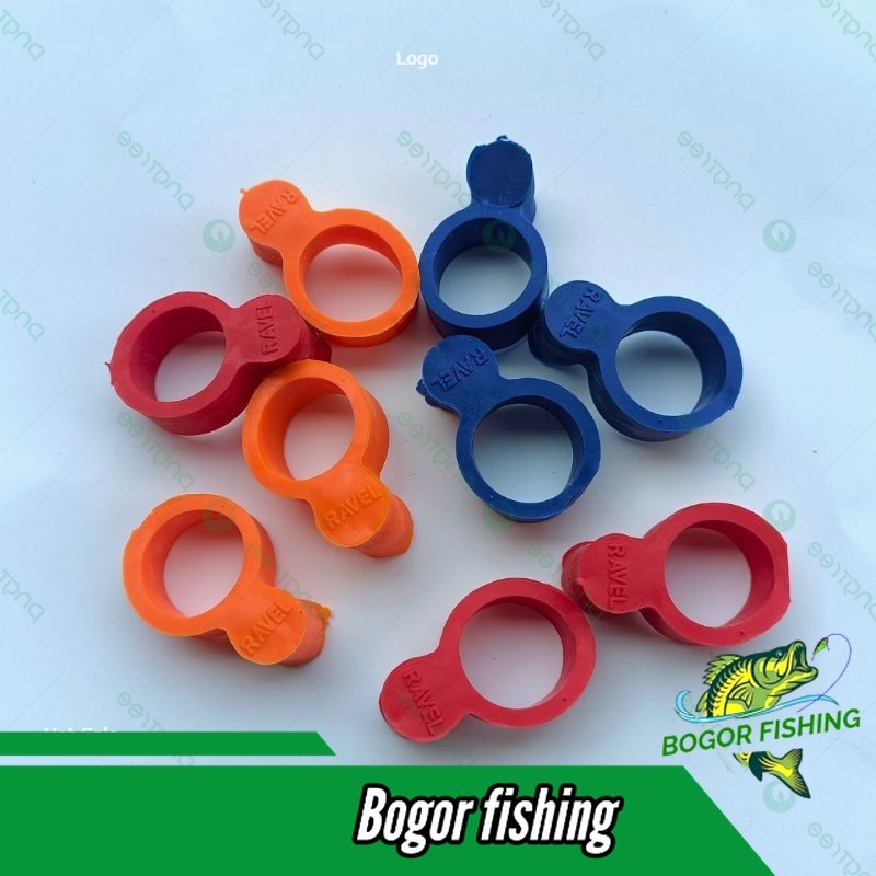 Stoper joran - bahan karet elastis - aman buat gagang joran - warna random