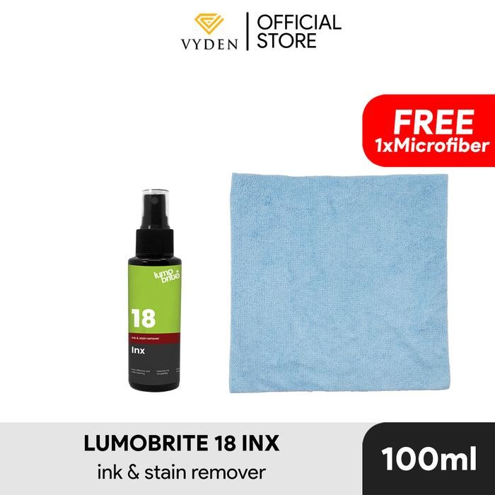 LUMOBRITE 18 INX Ink Remover 100ml Pembersih Tinta Jok Kain Kulit - 100ML SPRAY FREE MF