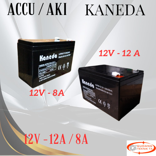 KANEDA AKI KERING ACCU BATTERY 12V 8AH 12AH  / TOKUDA BATERAI AKI KERING 12 VOLT 8 AH 12 AH
