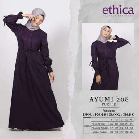 ETHICA GAMIS DEWASA  AYUMI 208 PURPLE