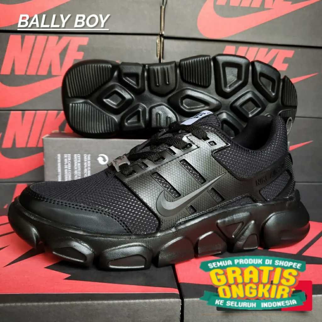 Promo Sepatu Sekolah Hitam Polos Sepatu Kerja Hitam Cewek Cowok /  Sepatu Hitam polos Full Black Ter