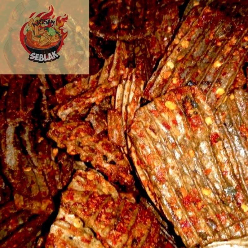 

Seblak krispi KERUPUK JENGKOL CIKRUH PEDAS DAUN JERUK 100 gram