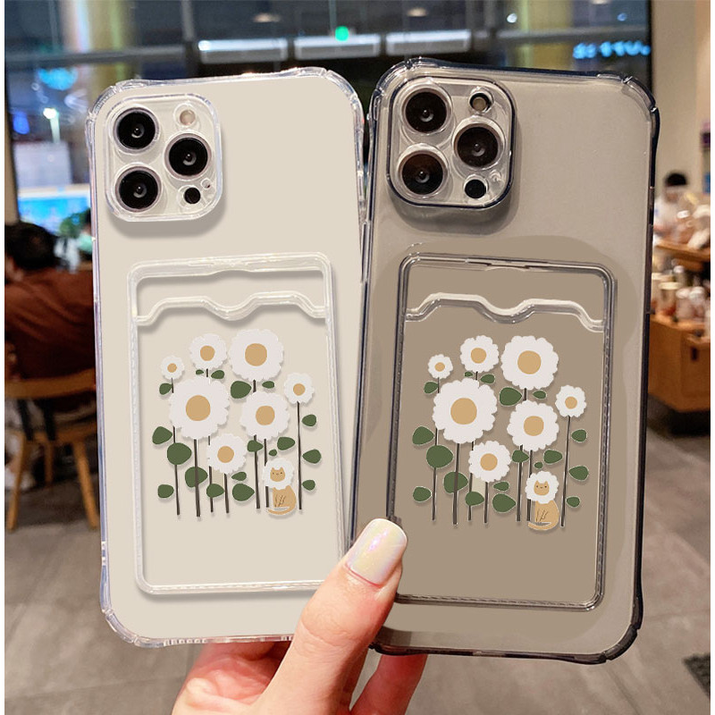 SoftCase ATM ID Card Flower pattern Casing For Realme Note 60 60x 50 Narzo N63 N61 10 N53 50A 50i Pr