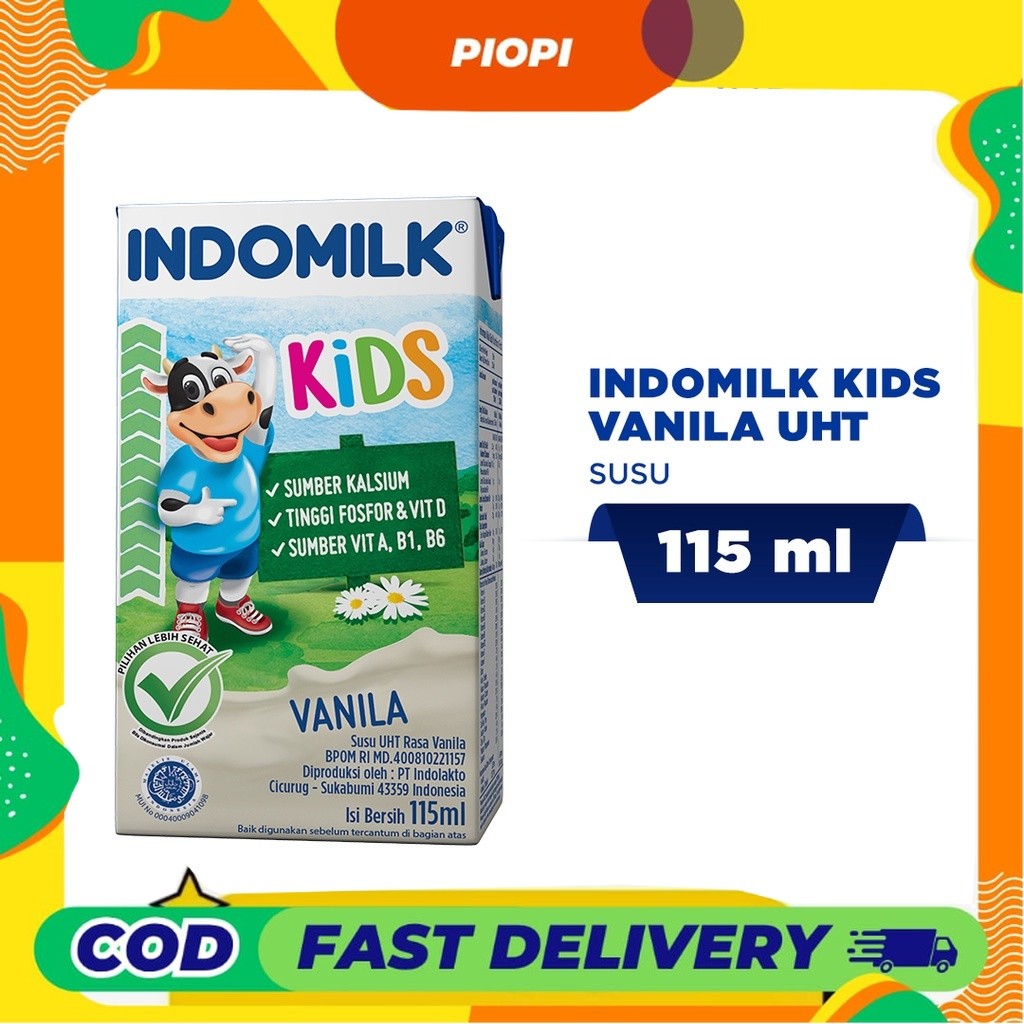 

PIOPI Indomilk Kids Vanila UHT 115mL