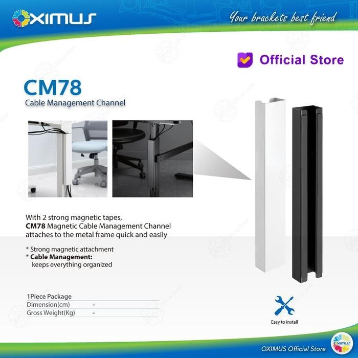 

Magnetic Kabel Management Oximus CM78 Hitam Putih Tanpa Perakitan. Dengan 2 pita magnet kuat, Oximus CM78 Magnetic Cable Management Channel menempel pada rangka logam dengan cepat dan mudah - CM78 Hitam, Seller