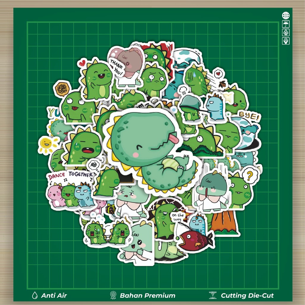 

HOT 50 PCS STIKER Stiker Baby Funny Dinosaur [Bayi Dinosaurus Lucu] Stiker Fashion Cars Decal Dingin Kartu Album Custom Vinyl Anti Air- Sticker Aesthetic Buku Journal Koper Casing HP Tablet Laptop Helm Motor Botol Minum