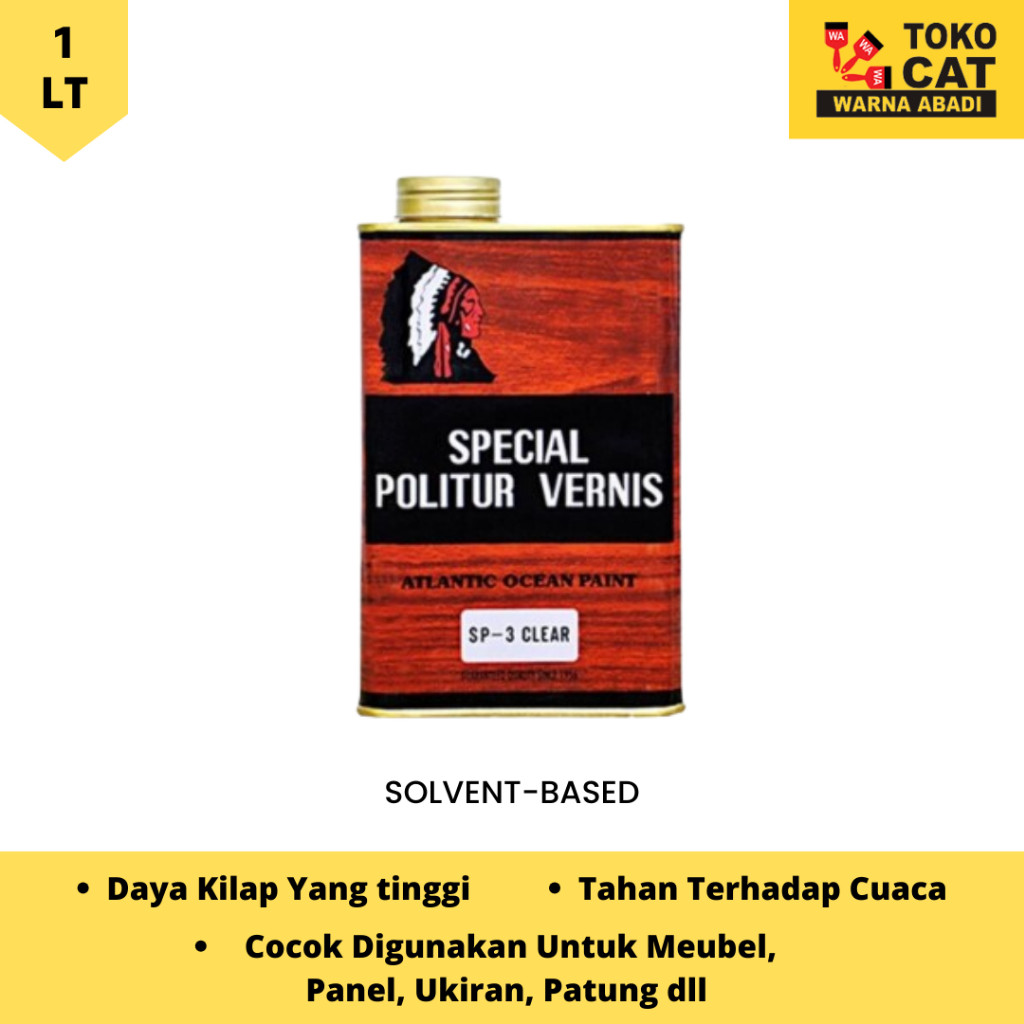 Cat Kayu Indian Head Special Politur Vernis 1 Liter