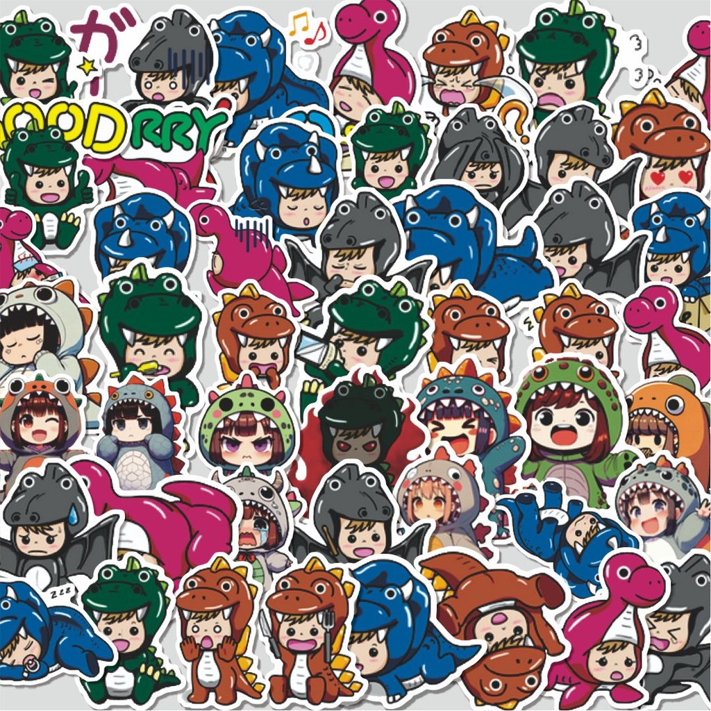 

Stiker Cutting Pack Stiker Funny Dinosaur [Dinosaurus Lucu] Isi 100Pcs Series Aesthetic Lucu Keren Untuk Koper Bahan Vynil