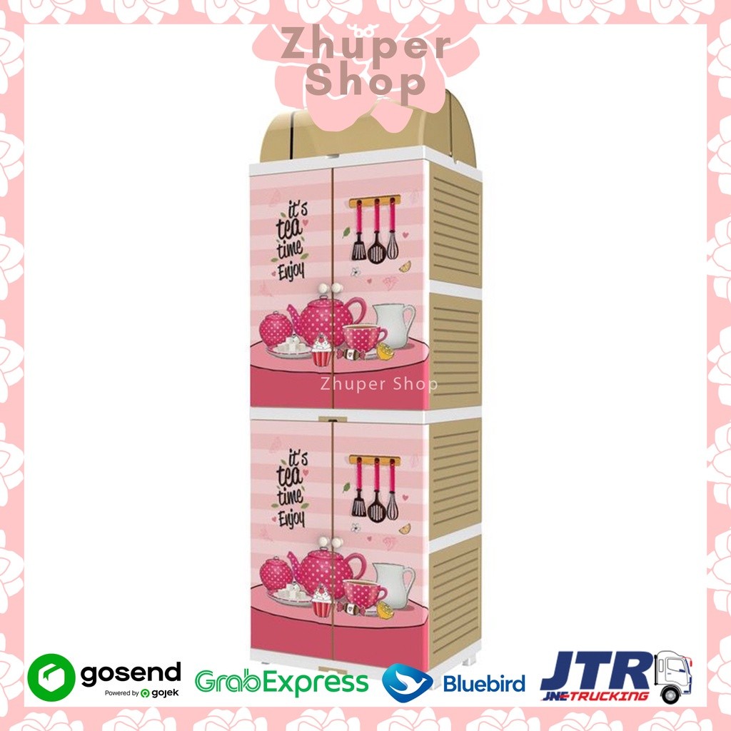 (KARGO) Naiba 4002 - Mini Dish Rack | Lemari sayur Plastik | Rak Piring Naiba | Rak Sayur | Lemari D