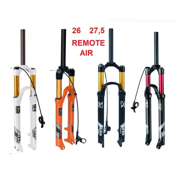 BEST SELLER Fork HERO AIR 26 27,5 REMOTE Travel 120 26inch 27.5inch udara angin Lock out shock garpu