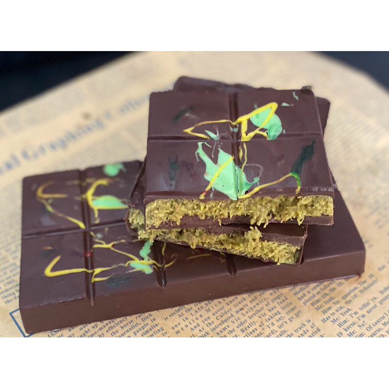 

Ready kunafa pistachio chocolate/coklat dubai viral/coklat viral,,homemade,,berat 250g,baca deskripsi