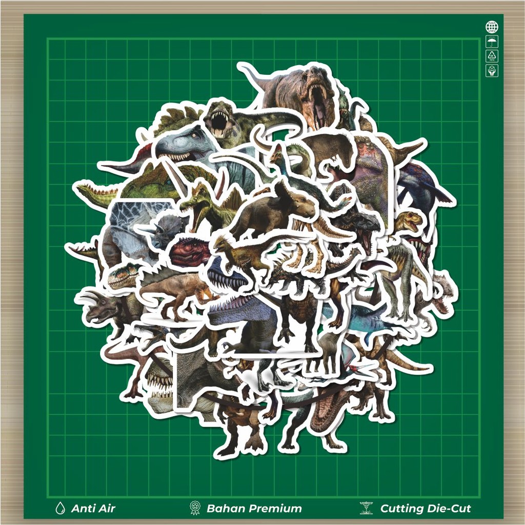 

HOT 50 PCS STIKER Stiker Dinosaur Series 1 Stiker Fashion Cars Decal Dingin Kartu Album Custom Vinyl Anti Air- Sticker Aesthetic Buku Journal Koper Casing HP Tablet Laptop Helm Motor Botol Minum