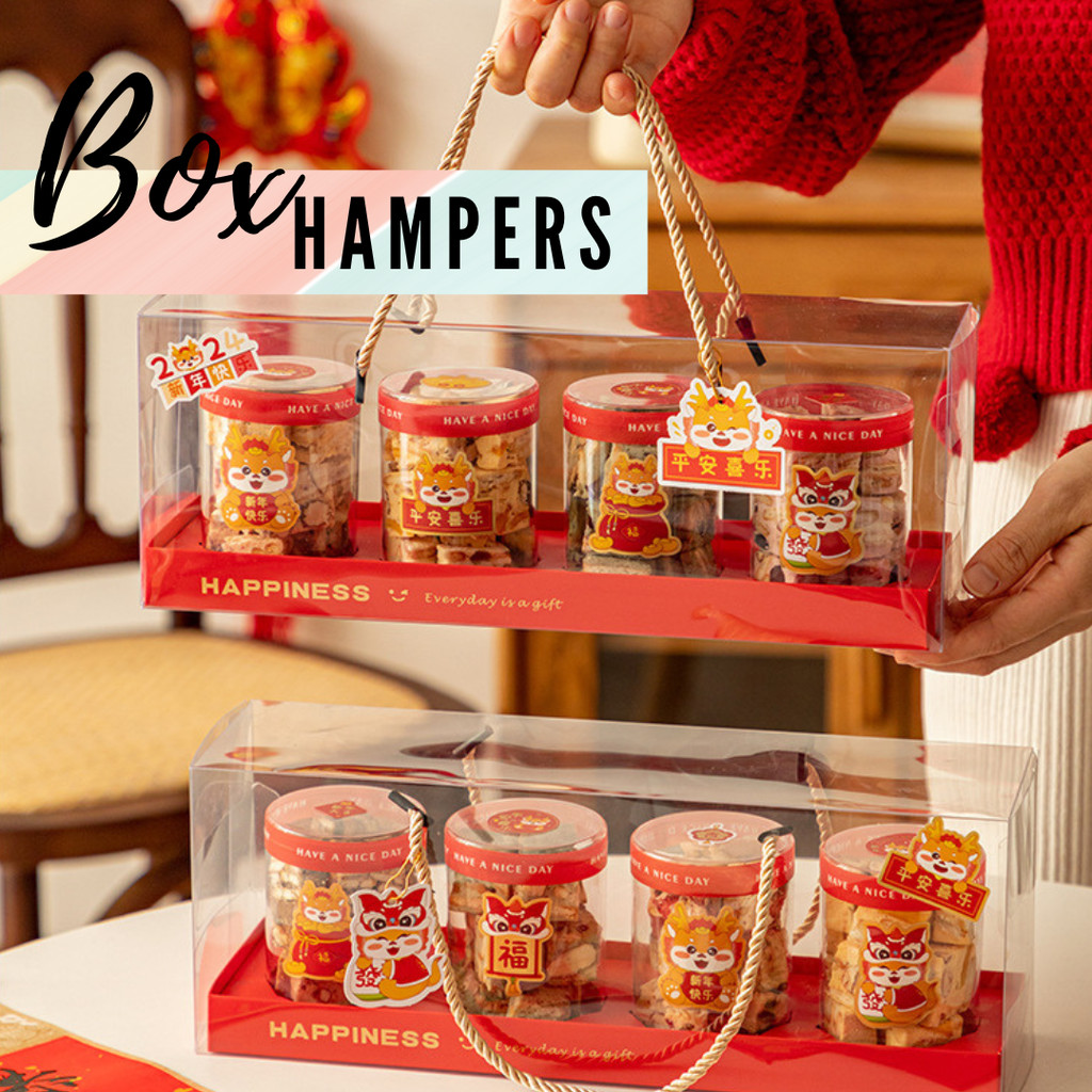 Box Hampers Kotak Mika Hantaran Toples Food Grade Kue Mini Kecil Bening Transparan