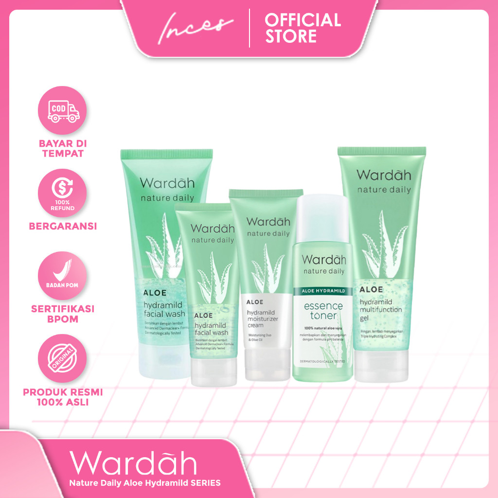 Wardah Nature Daily Aloe Hydramild SERIES | Wardah Nature Daily All Series
