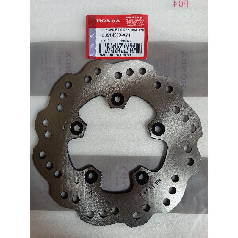 PIRINGAN DISK CAKRAM DEPAN VARIO 150 , VARIO 125 ESP (K59) ORI AHM