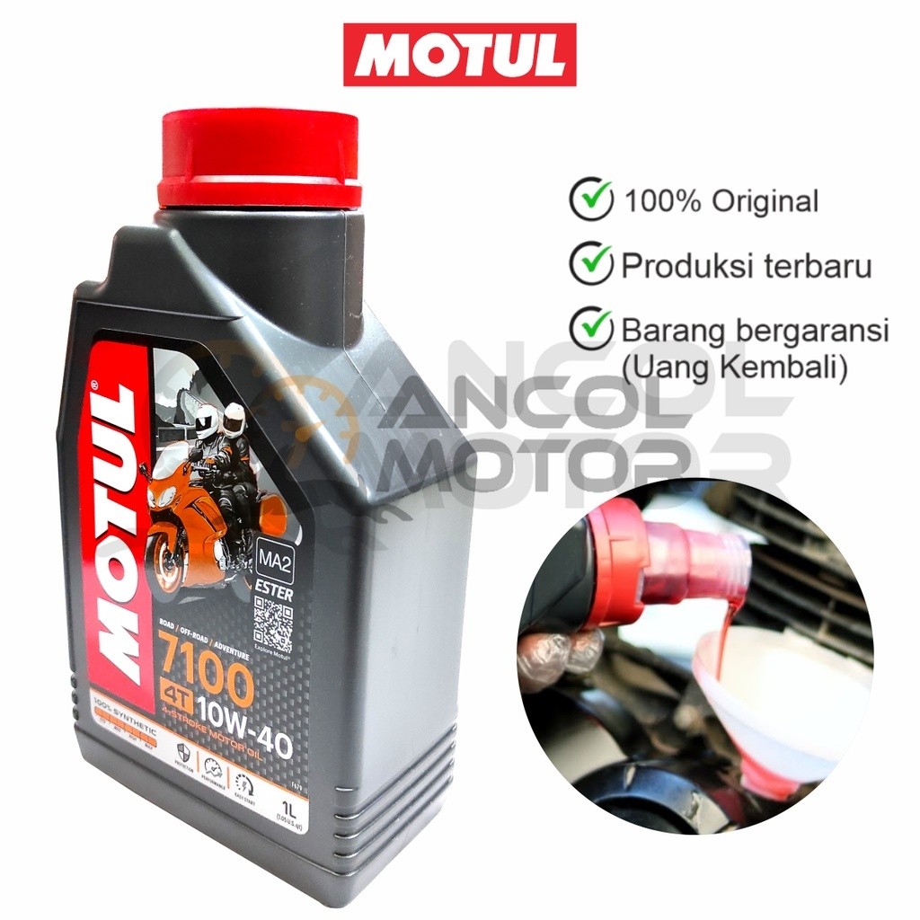 Motul 7100 Synthetic Ester Oli Motor Sport Vixion Fu Thunder MX 1Liter