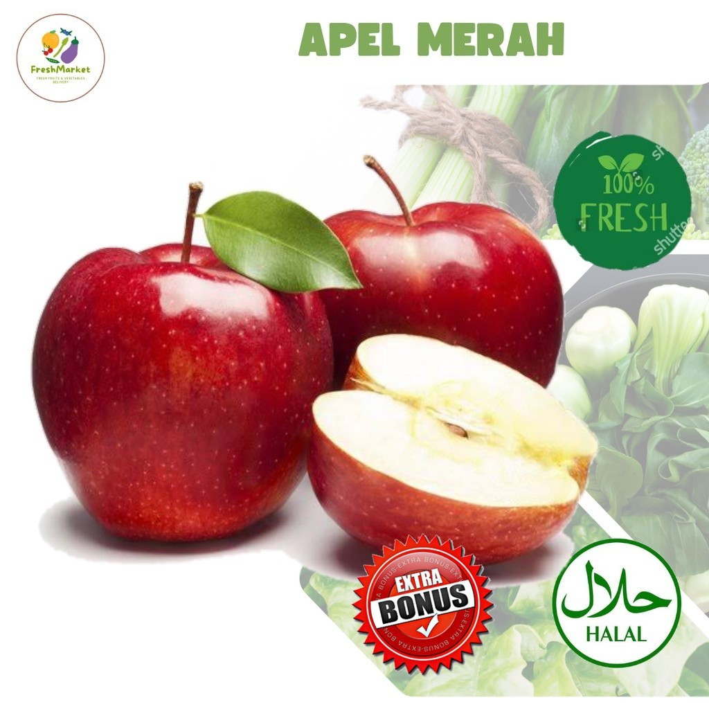 

Apel Merah Buah Segar 500 Gram Sayurinstant