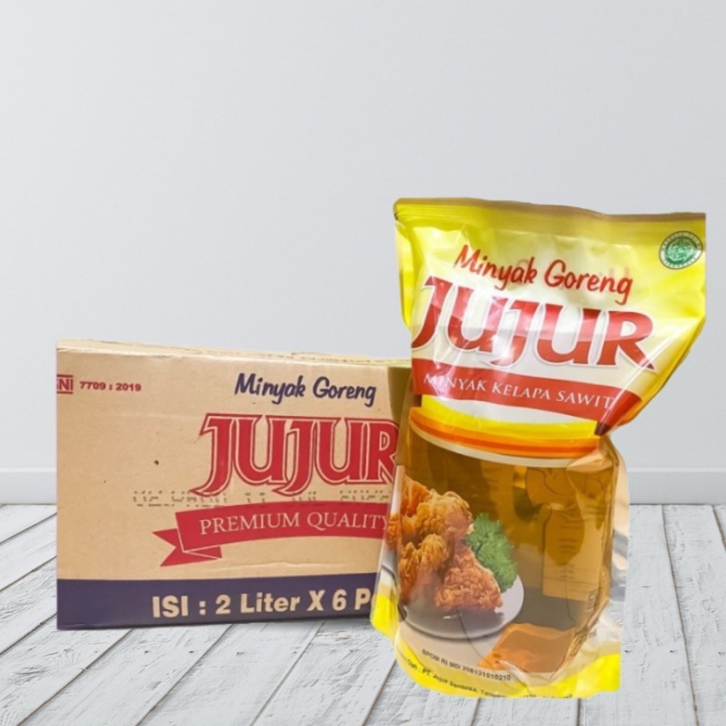Minyak Goreng Jujur 2 Liter / Minyak Jujur 1 Dus / Minyak Goreng 2 Liter 1 Dus Termurah Promo