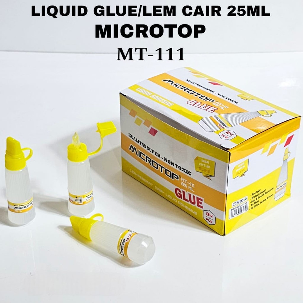 

SOS Lem Cair Microtop MT-111/25ml/Glue/Perekat Cair