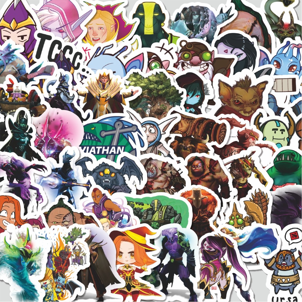

Stiker Cutting Pack Stiker Defend Of The Ancient - DOTA Series 3 Isi 100Pcs Series Aesthetic Lucu Keren Untuk Koper Bahan Vynil