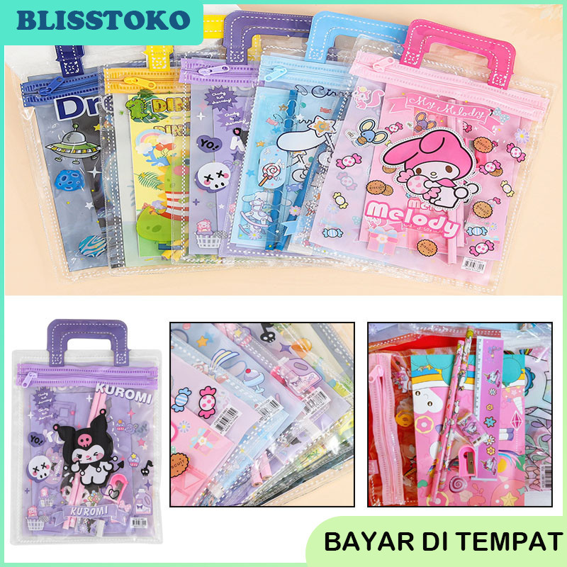 

Alat Tulis Set 6in1 Stationery Set Lucu Karakter Kuromi Murah Lucu Set Perleng Kapan