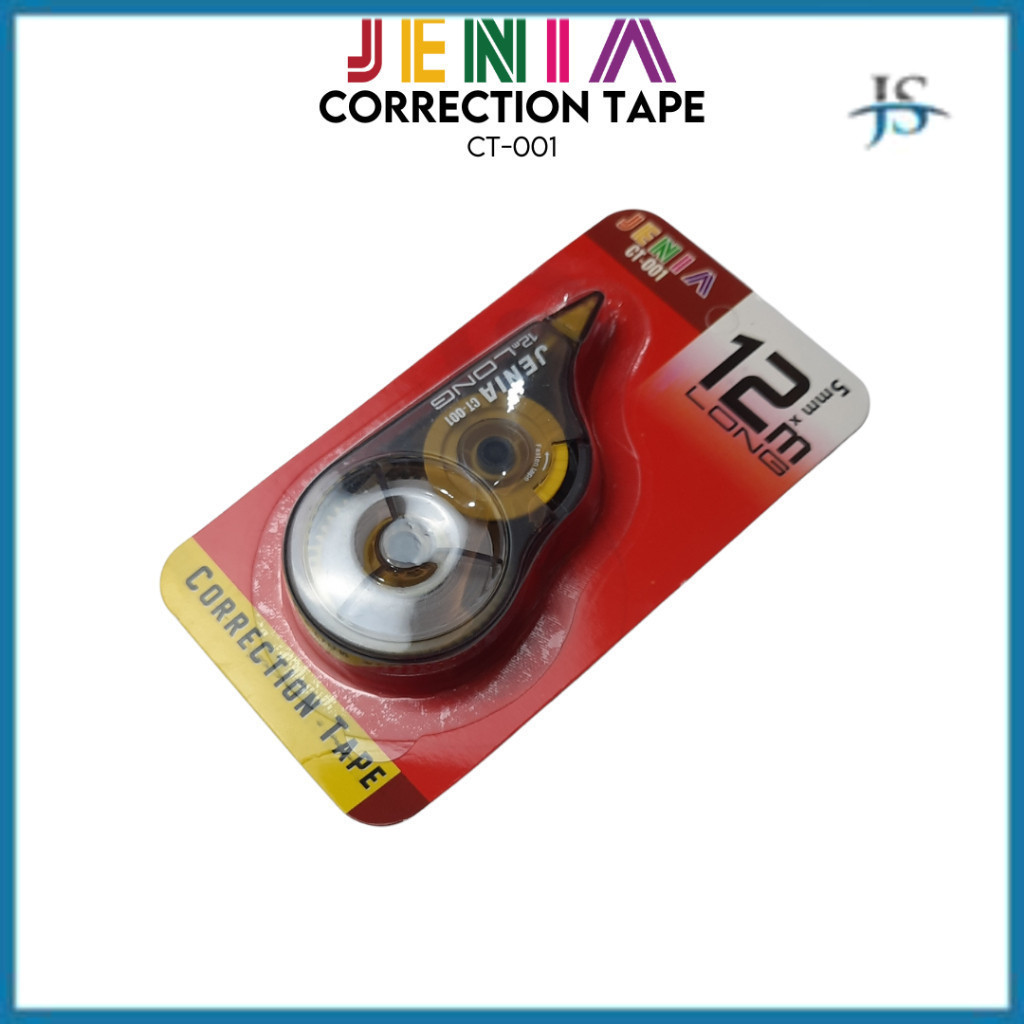 

JS GROSIR TIP EX CORRECTION TAPE CT-522 JENIA KERTAS ROLL MURAH 12 METER CT 522 TIPEX ATK STATIONARY