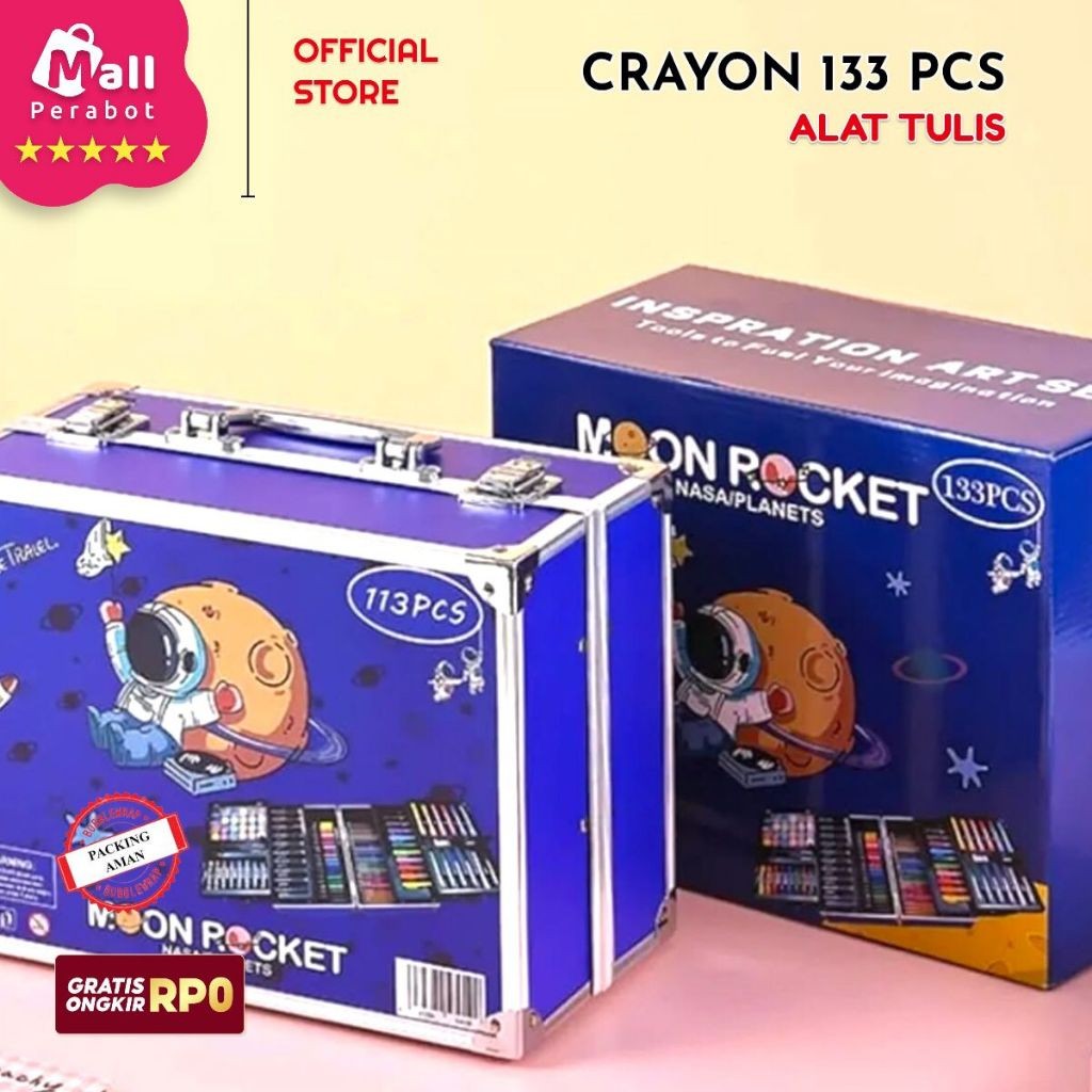 

COD Mall Perabot AFFKH | Crayon Warna Anak Set 208 / 150 / 128 / 133 Pcs | Art Full Set | Krayon Mewarnai Anak | Pensil Warna | Perlengkapan Mewarnai Lukis