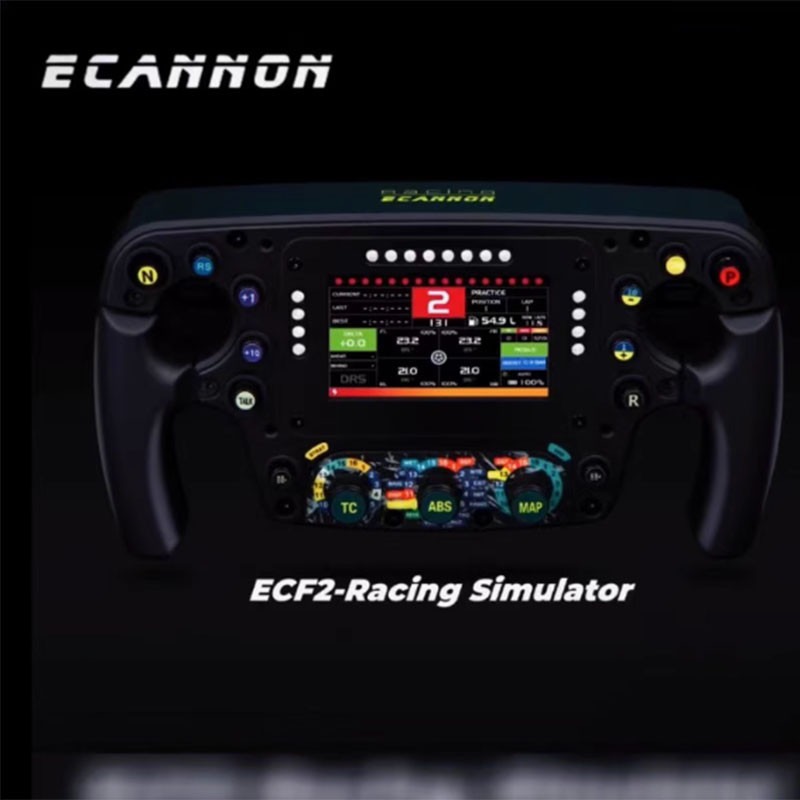 ECANNON ECF2-F1 Equation Carbon Fiber Steering Wheel For Logitech Fanatec Thrustmaster F1 Racing Sim
