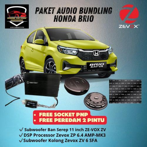 Paket Audio Mobil Honda Brio/PROSESOR DSP ZEVOX ZP6.4MK4/ Proccesor Zevox ZP 6.4 AMP-MK4 + Subwoofer