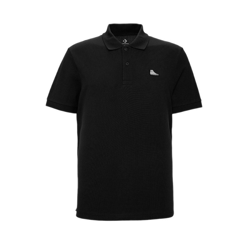 Converse Sneaker Patch Men's Polo - Converse Black