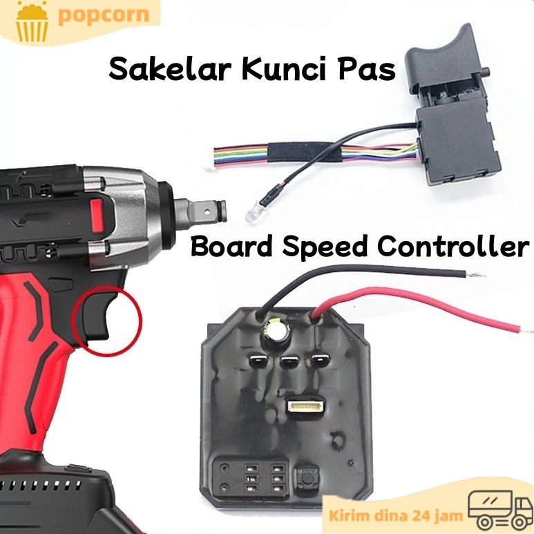Saklar Switch Trigger Modul Board Esc Speed Controller Impact Wrench Drill Brushless Jld Nagawa Sakl