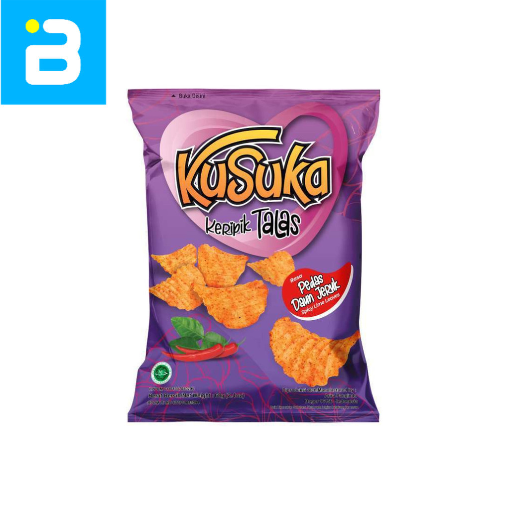 

Kusuka Keripik Talas Pedas Daun Jeruk 68G