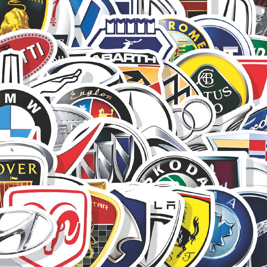 

Stiker Cutting Pack Stiker Mix Logo Car brand Series Isi 100Pcs Series Aesthetic Lucu Keren Untuk Koper Bahan Vynil
