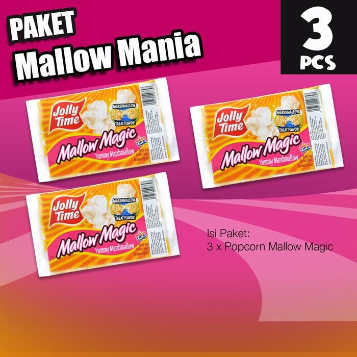 

promo Paket Mallow Mania (3MM) - Jolly Time Microwave Popcorn terlaris