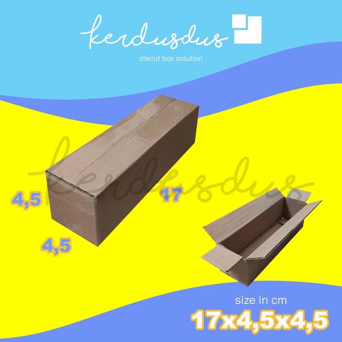 

17x4,5x4,5 cm kardus box karton kotak packing packaging POLOS SHEET