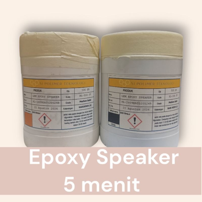 Lem epoxy speaker rapid cure kering 5 - 15 menit untuk pasang dan reparasi spul speaker ke daun spea