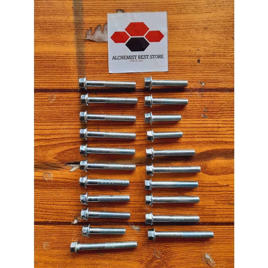 COD / Promo / Original / Baut Block Mesin Honda GL 1Set / Baud Cover Block Mesin GL Fullset / Baut B