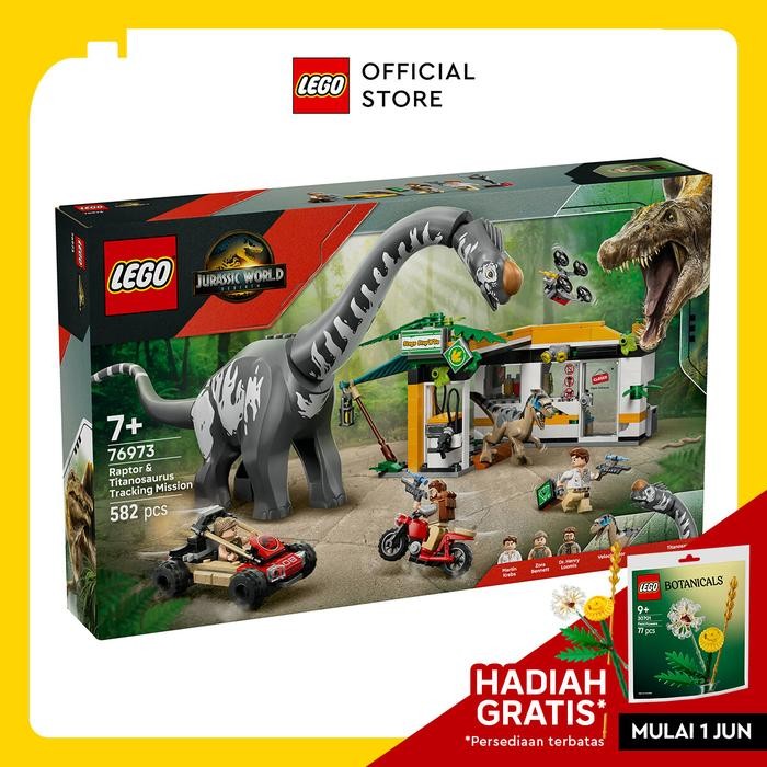 LEGO Jurassic World Raptor & Titanosaurus Tracking Mission