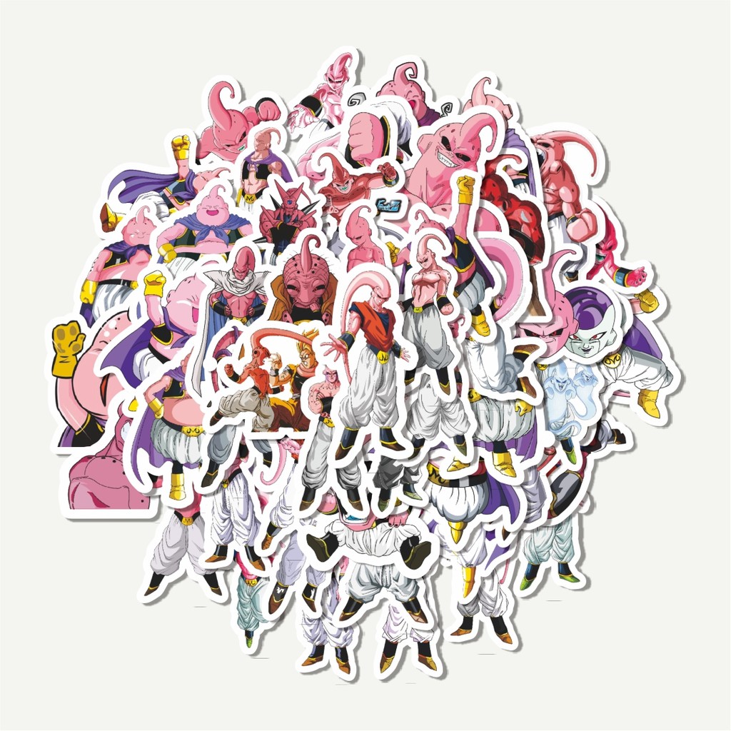 

Sticker Pack Stiker Anime Series Dragon Ball Character Majin Buu | Sticker TUMBLR | Stiker LAPTOP KOPER HELM