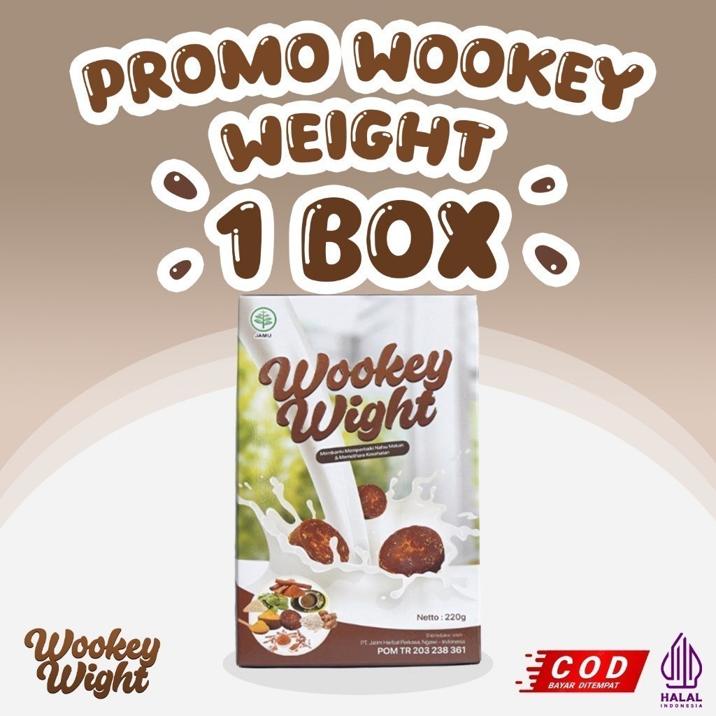 

PROMO 1 BOX Wookey Weight - Susu Penggemuk Badan Dan Penambah Nafsu Makan