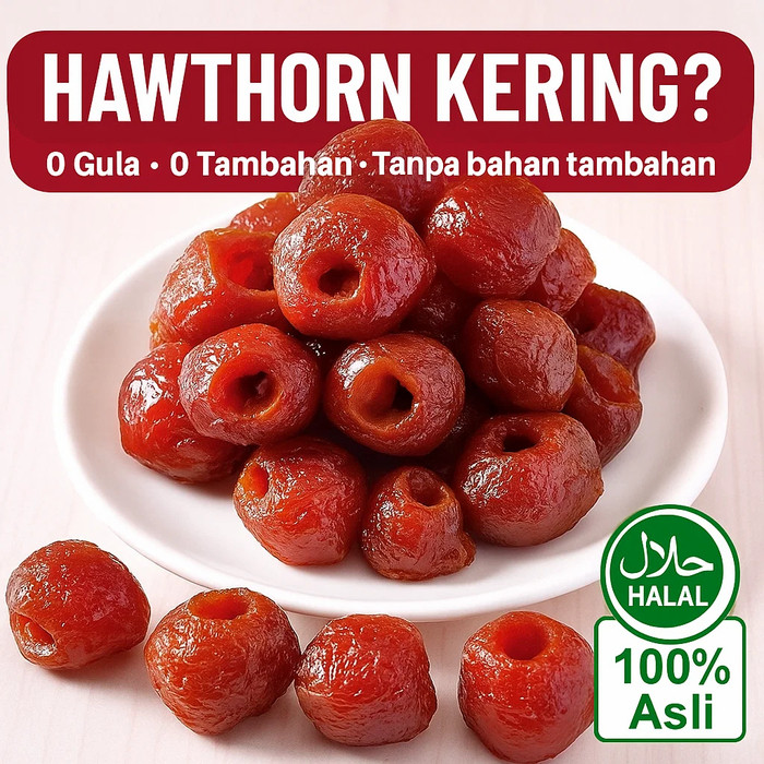

⚡Kirim Dalam 24 Jam⚡【 GRATIS ONGKIR】250g Buah Hawthorn Kering Halal/Hawthorn Kering/Healthy Dried Fruit/Tangy Sweet Hawthorn/Zero Sugar Added/Kids Friendly Snack/Low Fat Natural Treat