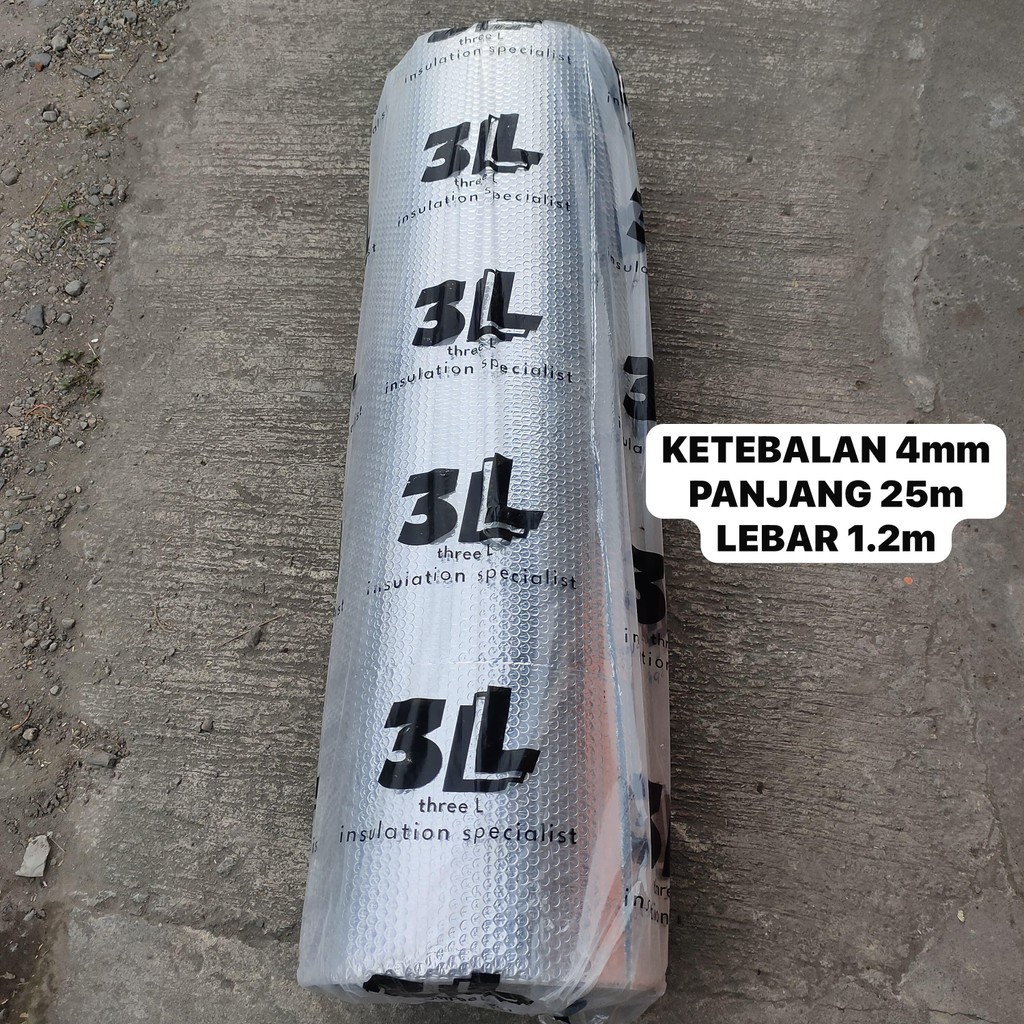 Peredam Panas atap Rumah/Peredam panas Aluminium 1 Roll 25 Meter berkualitas