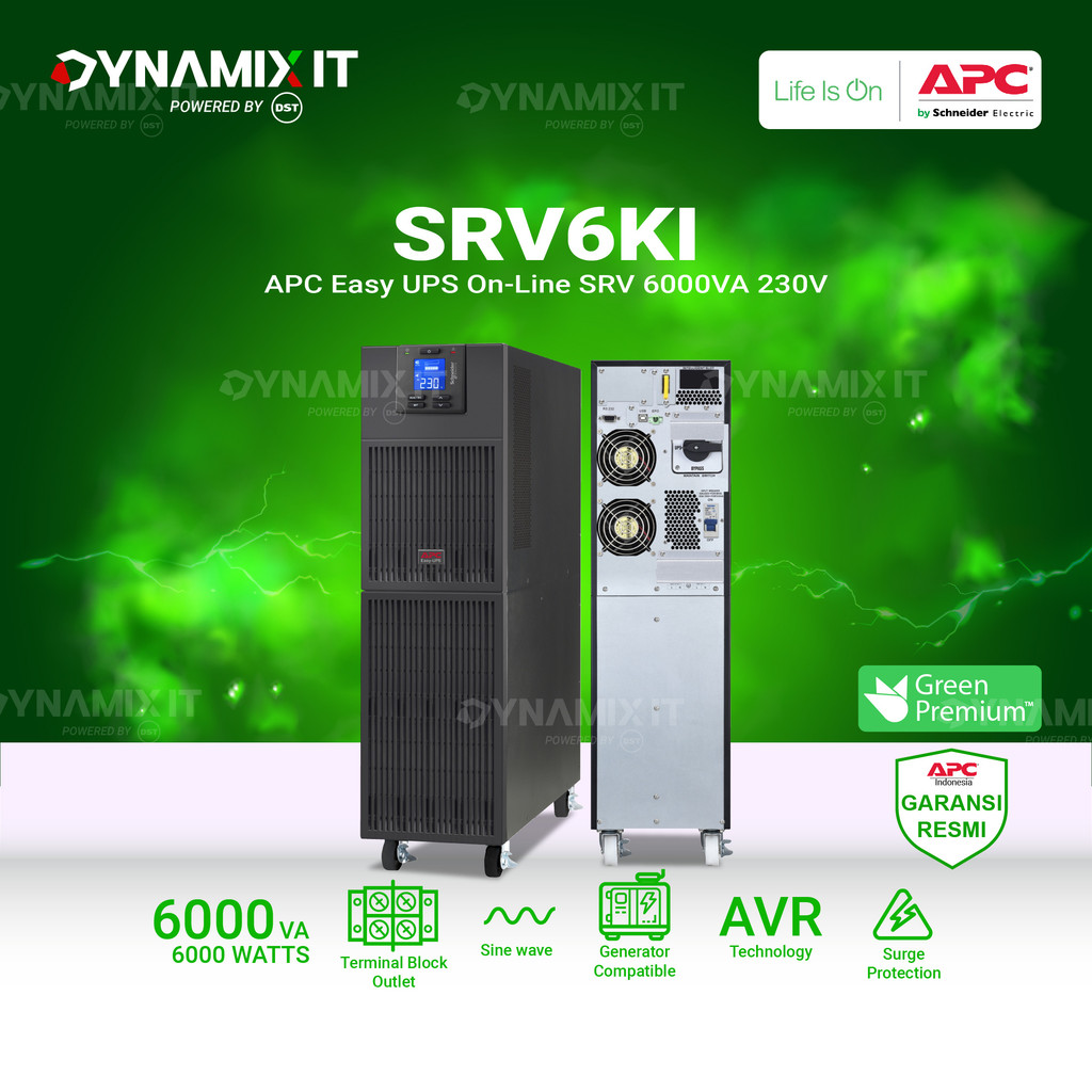APC SRV6Ki Easy UPS Online 6000VA 6000Watts