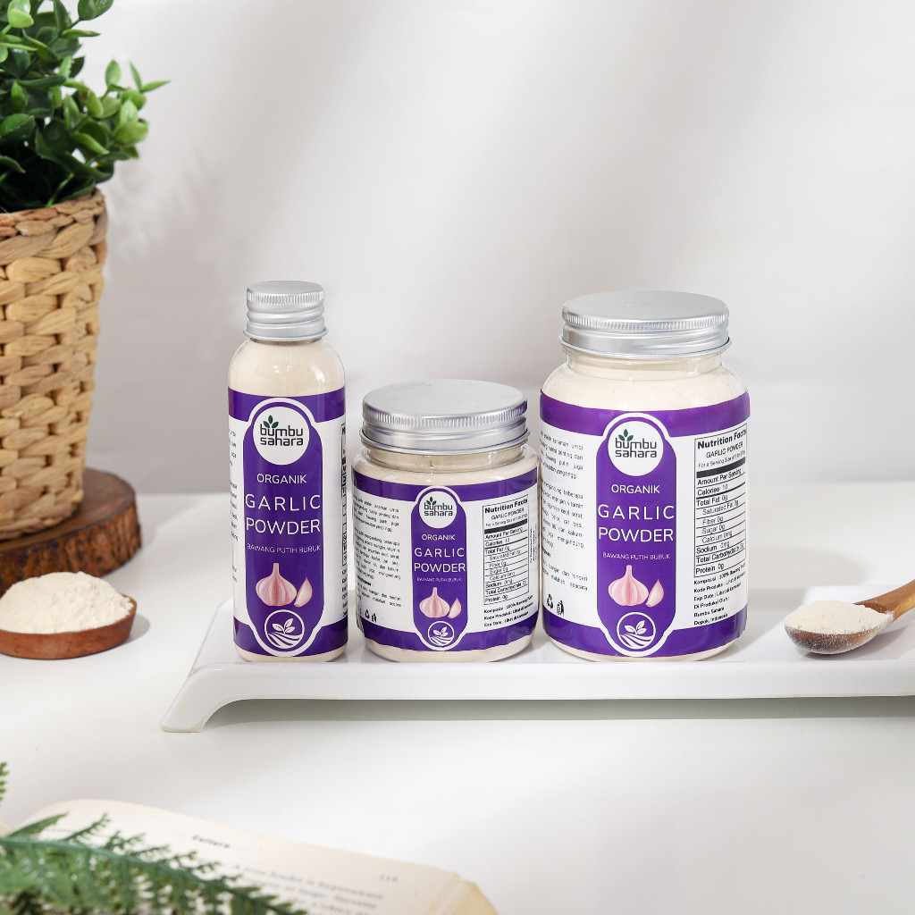 

Bumbu Sahara Bawang Putih Garlic Powder Murni tanpa Campuran Bawang Putih Murni