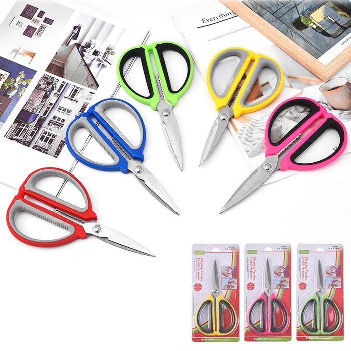 

[STOK TERBARU] Berkualitas Gunting Kertas Kain Benang Gunting Rumah Sekolah Kantor Scrissors01044 - Kuning Paling Larish