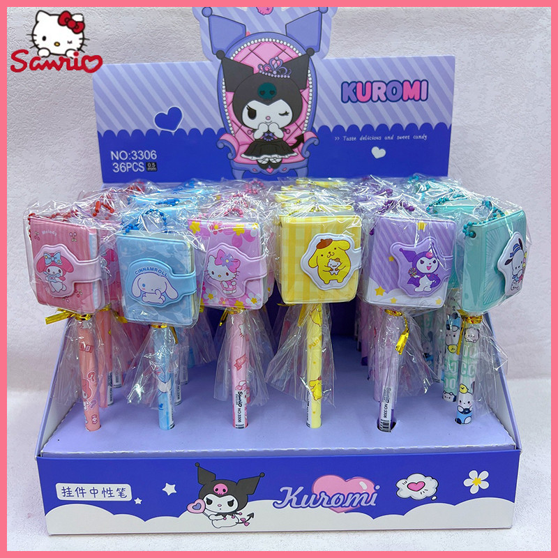 

Sanrio Cinnamoroll Melody Hellokitty Kuromi Cartoon Cap Mini Share This Pendant Neuter Pen Gift Pens For Students And Children