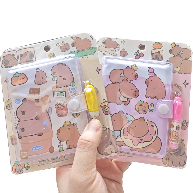 

Capybara A6 Journals Dot Notebook Cartoon Diary Journal Notepad Agenda School office Stationery supplies Birthday Gift