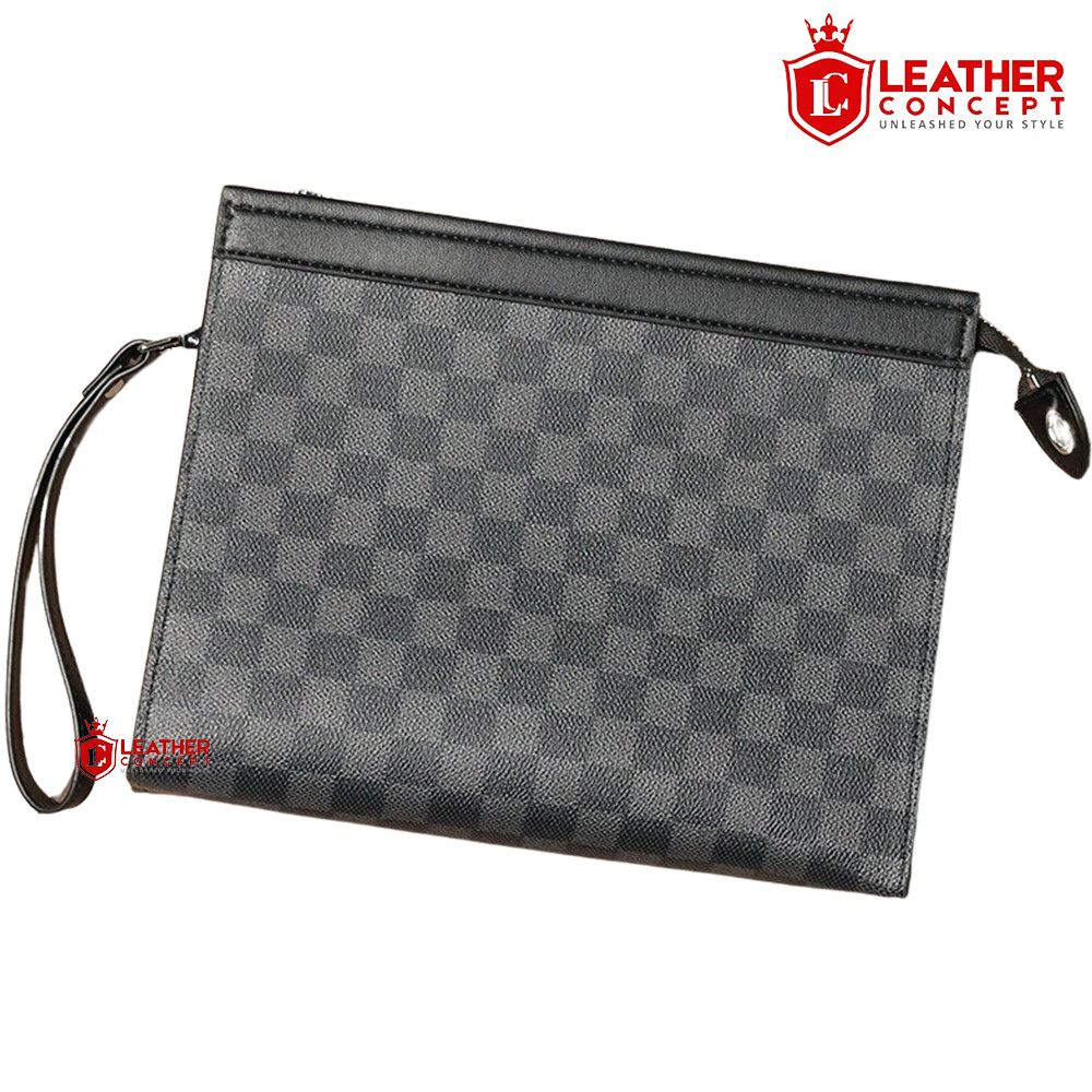 LEATHER CONCEPT Tas Tangan Pria Clutch Kulit Pria Clutch Trendy Pria ROSSI