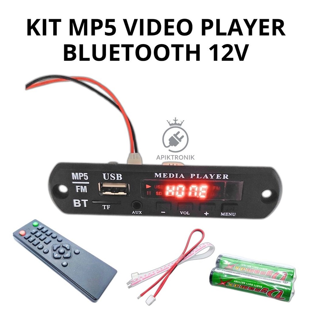 KIT MP5 Video Player Bluetooth 12V – Modul Multimedia Lengkap