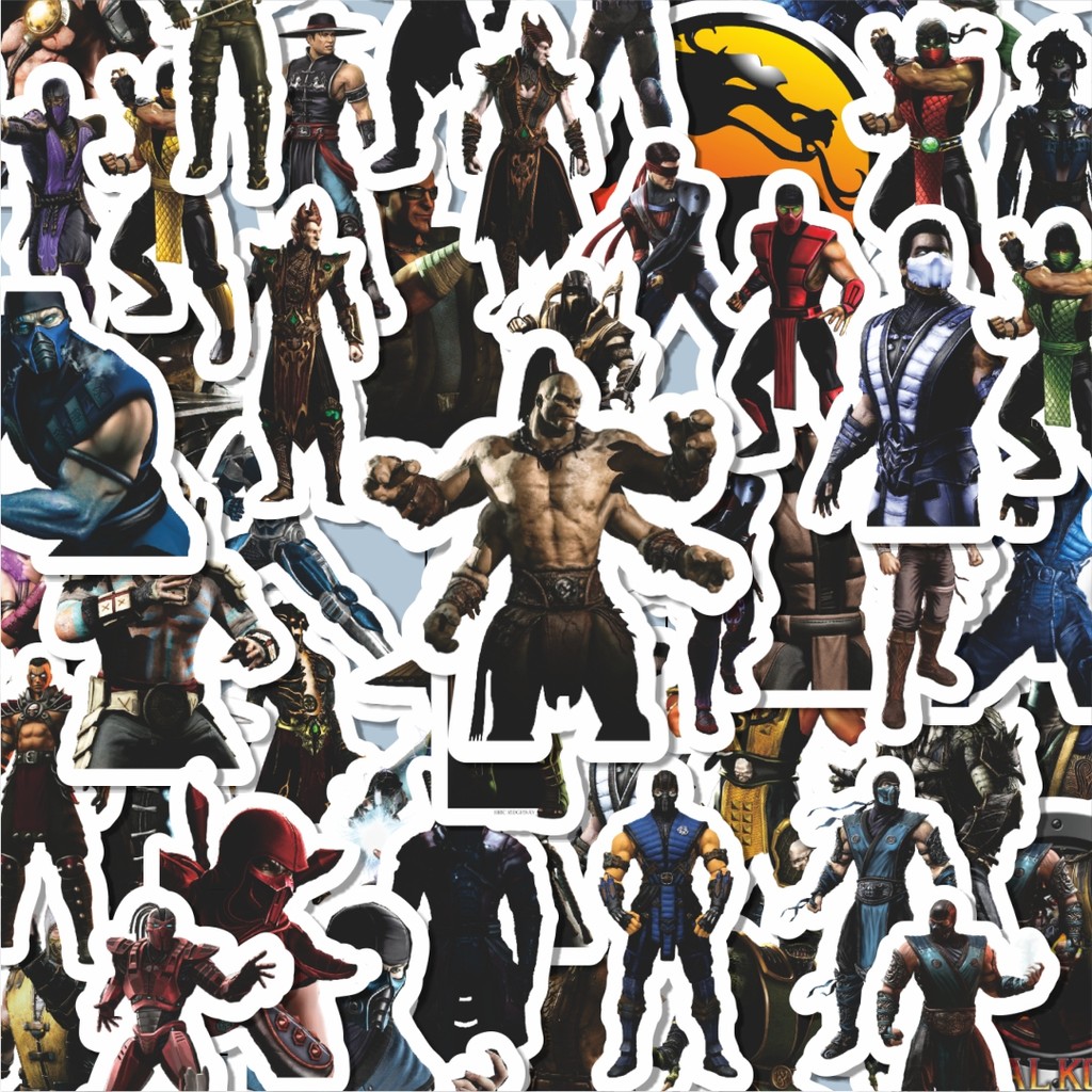 

100PCS Lucu Stiker Video Game Series Mortal Kombat Character Mix 2 Stiker Aesthetic Stiker Anti Air Stikers Berperekat Waterproof sticker decal buat Motor Helm Buku Journal Koper Casing HP Laptop Botol Minum Hadiah anak